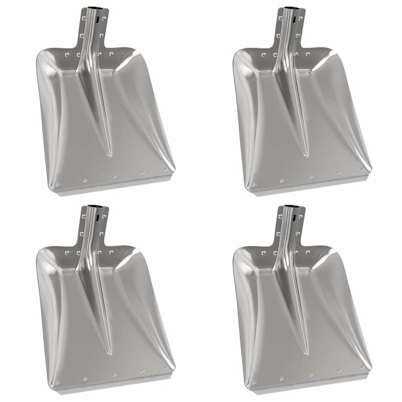 Chargez l'image dans la visionneuse de la galerie, Vidaxl schep hoofd 4 pcs zilver 45 x 38 cm aluminium