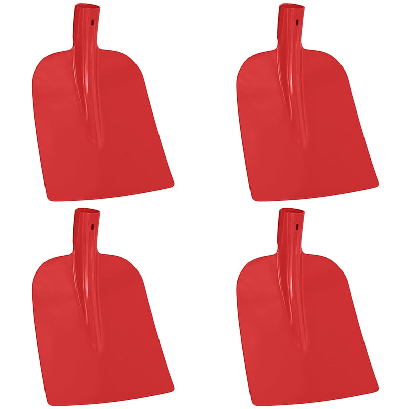 Chargez l'image dans la visionneuse de la galerie, Vidaxl schep hoofd 4 pcs rood 32 x 24,5 cm gepoedercoat staal