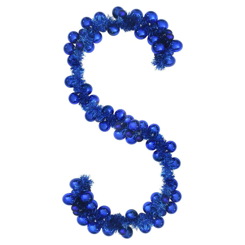 Chargez l'image dans la visionneuse de la galerie, Vidaxl kerstbal guirlande blauw 186 cm polystyreen