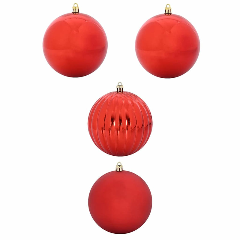 Chargez l'image dans la visionneuse de la galerie, Vidaxl kerstbal set xxl 4 pcs rood kunststof