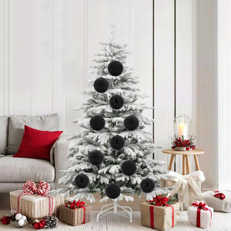 ギャラリービューアに画像をロードする, Vidaxl kerstbal set xl 9 pcs zwart kunststof