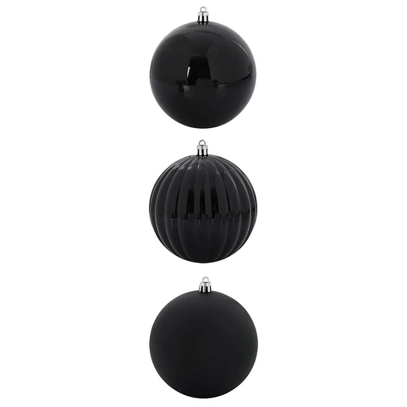 ギャラリービューアに画像をロードする, Vidaxl kerstbal set xxl 3 pcs zwart kunststof