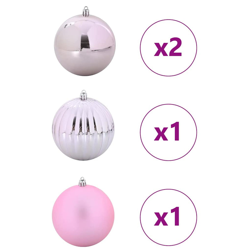 ギャラリービューアに画像をロードする, Vidaxl kerstbal set xxl 4 pcs roze kunststof