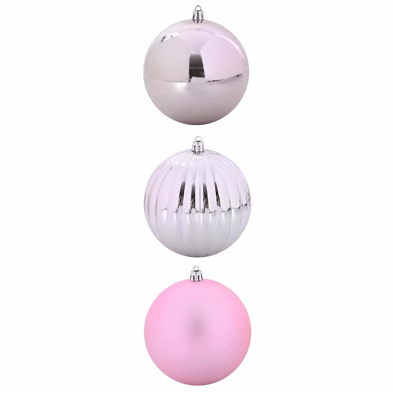 Afbeelding laden in galerijviewer, Vidaxl kerstbal set xxl 3 pcs roze kunststof