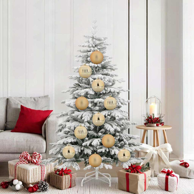 Afbeelding laden in galerijviewer, Vidaxl kerstbal set xl 9 pcs goud kunststof