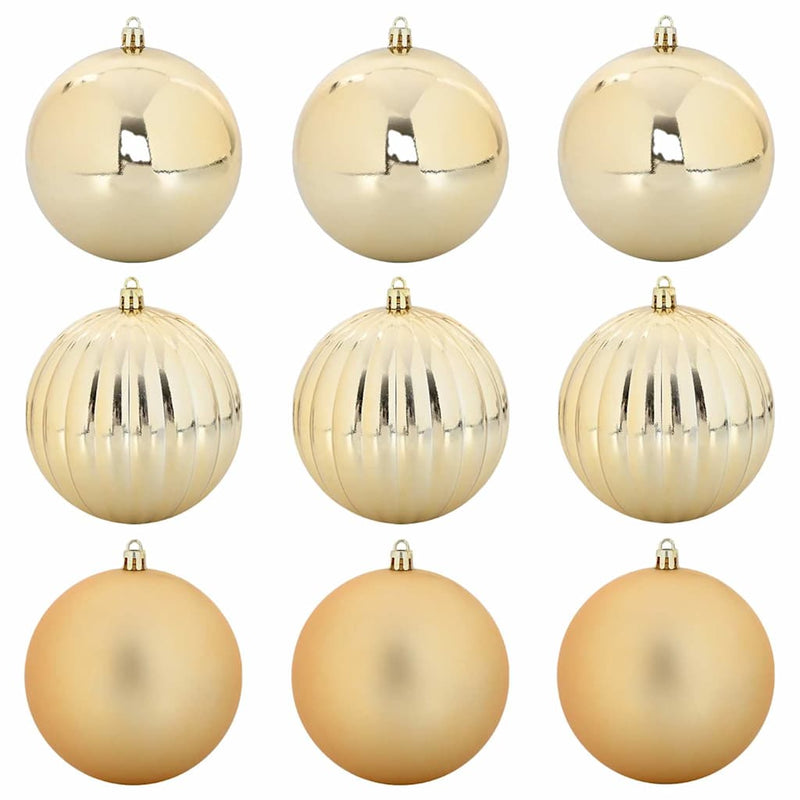 Afbeelding laden in galerijviewer, Vidaxl kerstbal set xl 9 pcs goud kunststof