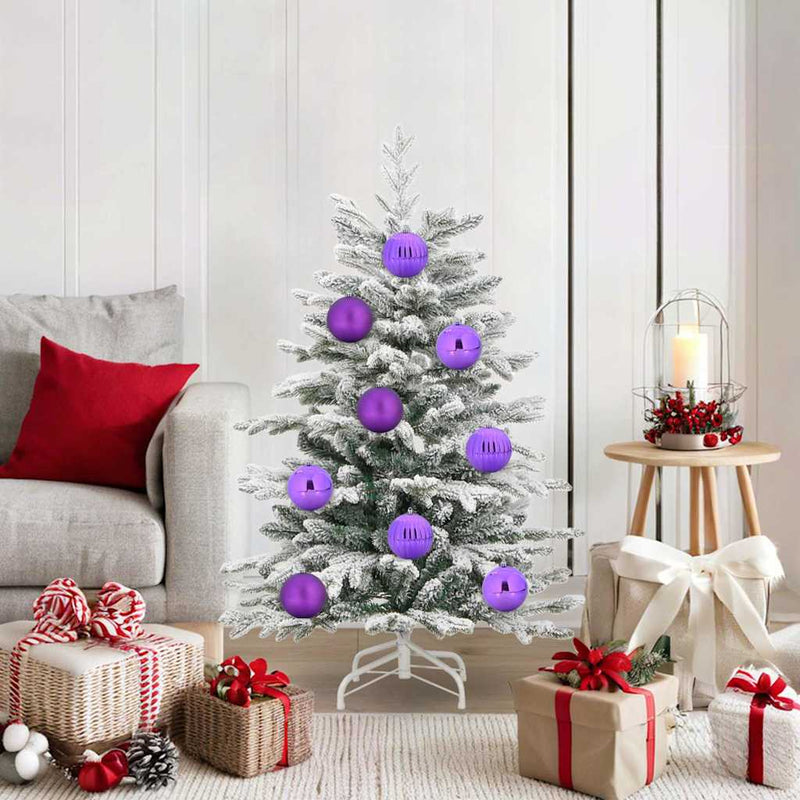 Afbeelding laden in galerijviewer, Vidaxl kerstbal set xl 15 pcs lila kunststof
