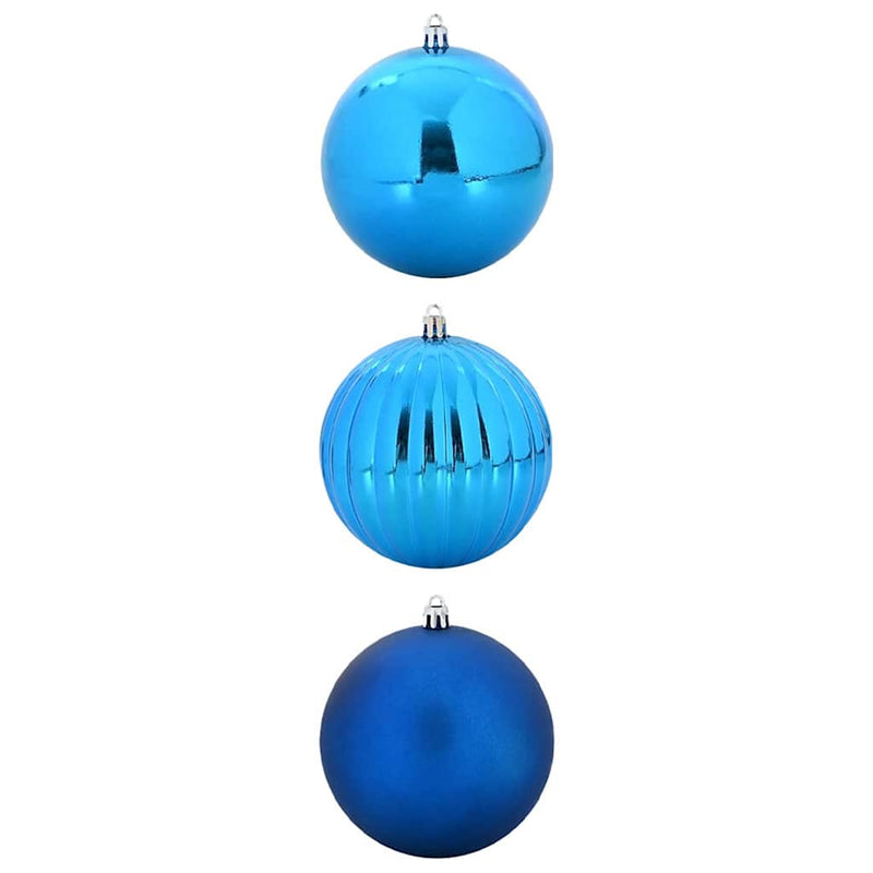 Afbeelding laden in galerijviewer, Vidaxl kerstbal set xxl 3 pcs blauw kunststof