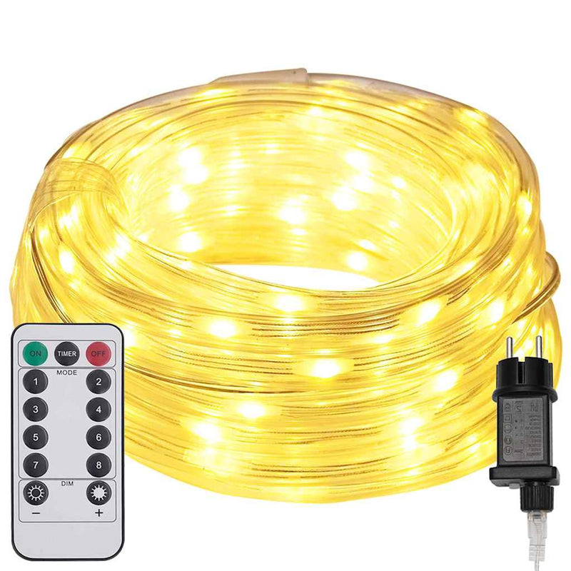 Chargez l'image dans la visionneuse de la galerie, Vidaxl touwenlicht met 120 led warmwit 5 m pvc