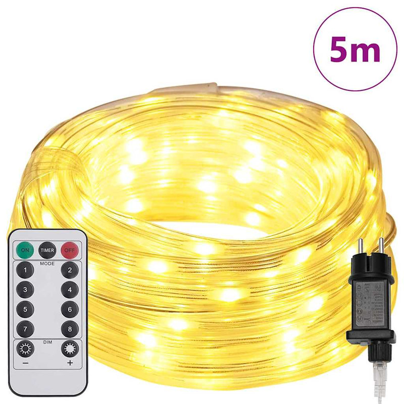 Chargez l'image dans la visionneuse de la galerie, Vidaxl touwenlicht met 120 led warmwit 5 m pvc