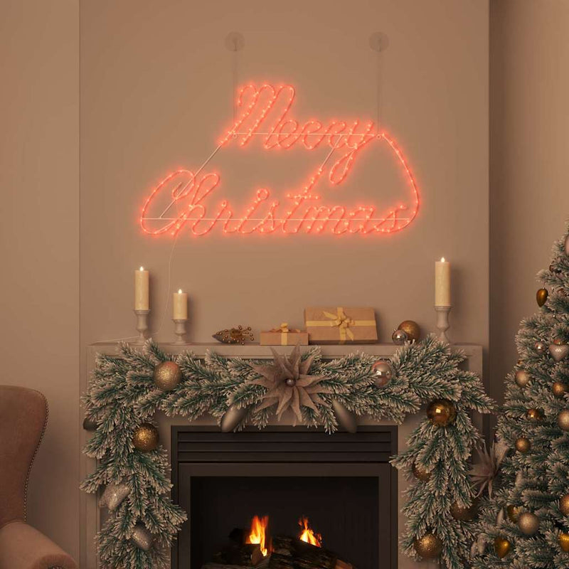 Afbeelding laden in galerijviewer, Vidaxl kerstbord met 216 led rood 99 x 55 x 13 cm ijzer