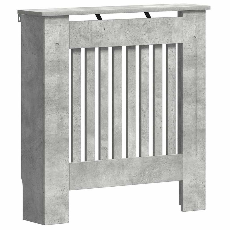ギャラリービューアに画像をロードする, Vidaxl radiatorafdekking beton grijs 78 x 19 x 81,5 cm bewerkt hout