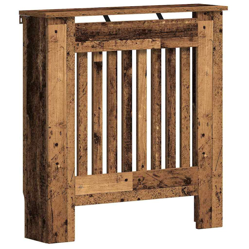 ギャラリービューアに画像をロードする, Vidaxl radiatorafdekking oud hout 78 x 19 x 81,5 cm bewerkt hout