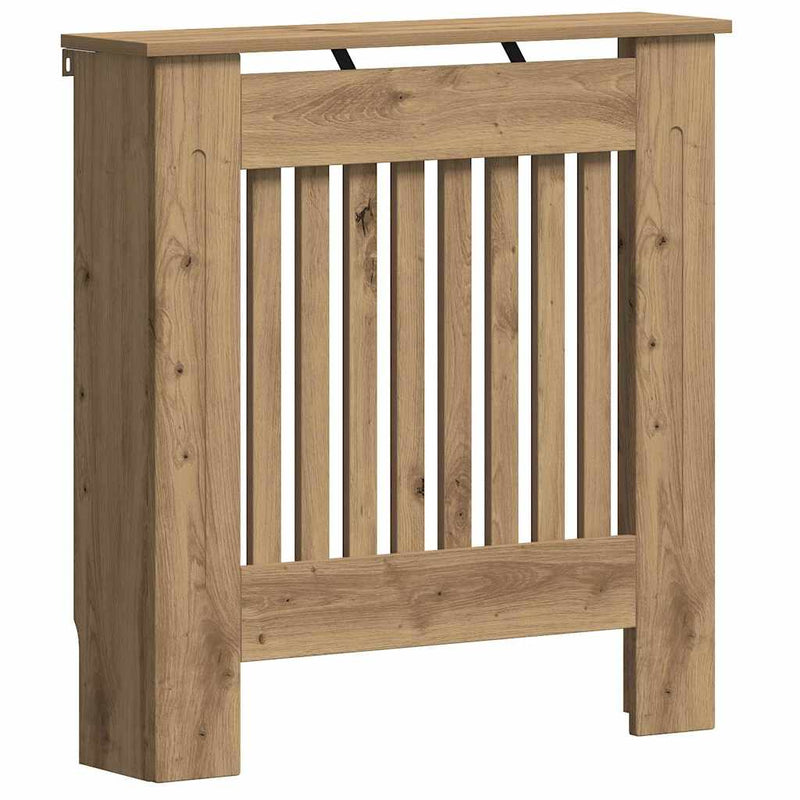 Afbeelding laden in galerijviewer, Vidaxl radiatorafdekking artisan eiken 78 x 19 x 81,5 cm bewerkt hout