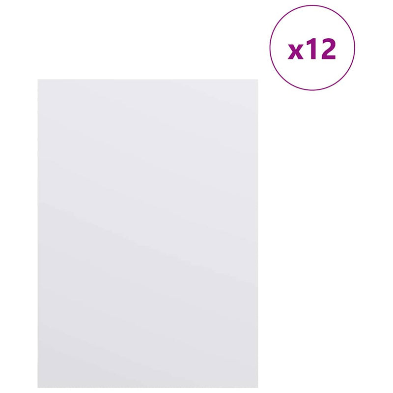 Chargez l'image dans la visionneuse de la galerie, Vidaxl decorpanelen 12 pcs wit 15 x 21 x 0.27 cm bewerkt hout