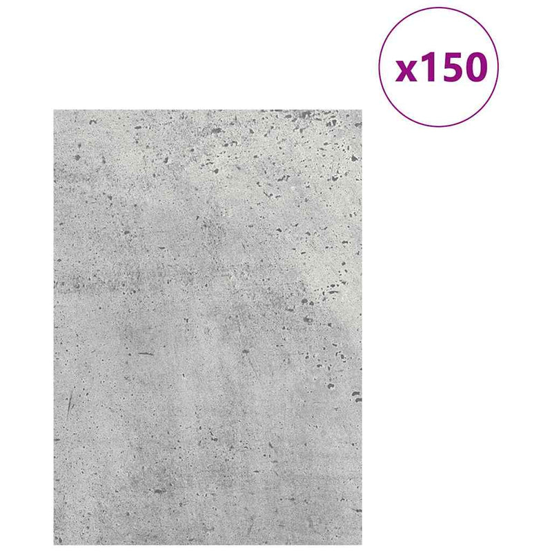 ギャラリービューアに画像をロードする, Vidaxl decorpanelen 150 pcs beton grijs 21 x 30 x 0,27 cm bewerkt hout