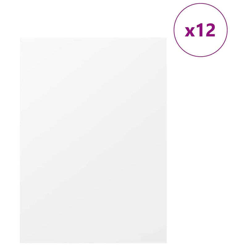 ギャラリービューアに画像をロードする, Vidaxl decorpanelen 12 pcs wit 30 x 42 x 0.27 cm bewerkt hout