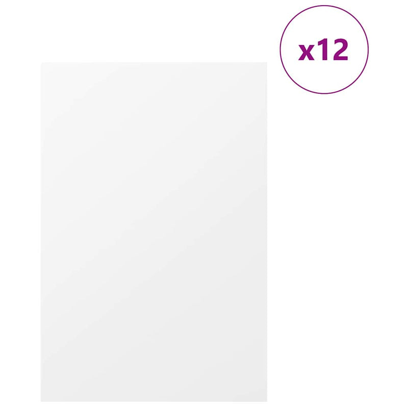 ギャラリービューアに画像をロードする, Vidaxl decorpanelen 12 pcs wit 40 x 60 x 0.27 cm bewerkt hout