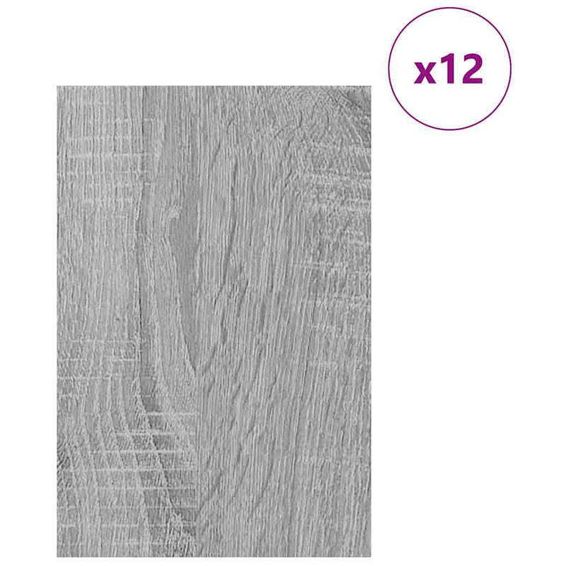 ギャラリービューアに画像をロードする, Vidaxl decorpanelen 12 pcs grijs sonoma 40 x 60 x 0.27 cm bewerkt hout