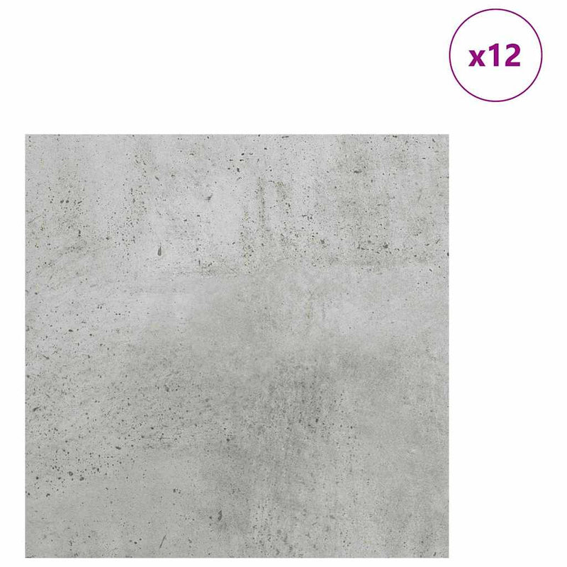 ギャラリービューアに画像をロードする, Vidaxl decorpanelen 12 pcs beton grijs 30 x 30 x 0,27 cm bewerkt hout
