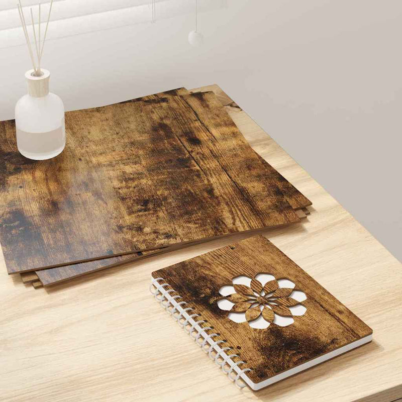Afbeelding laden in galerijviewer, Vidaxl decorpanelen 50 pcs gerookt eiken 30 x 30 x 0,27 cm