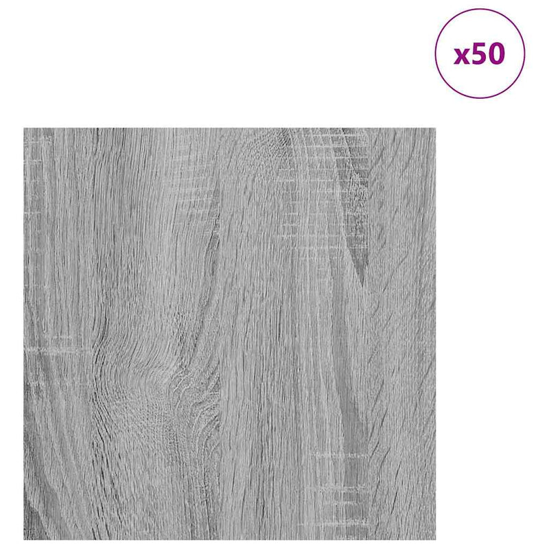 ギャラリービューアに画像をロードする, Vidaxl decorpanelen 50 pcs grijs sonoma 30 x 30 x 0,27 cm bewerkt hout