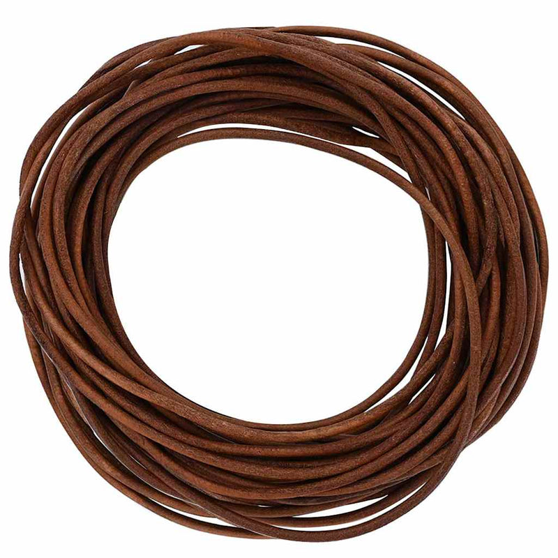 Afbeelding laden in galerijviewer, Vidaxl leren koord licht bruin ø2,5 mm x 50 m leer