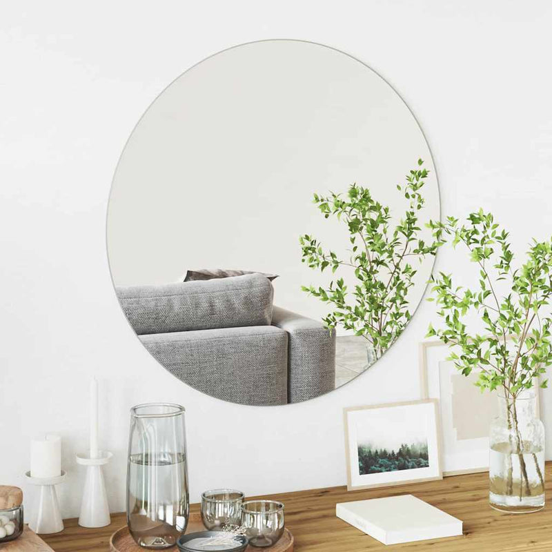 Afbeelding laden in galerijviewer, Vidaxl wandspiegel rond ø 70 cm gehard glas
