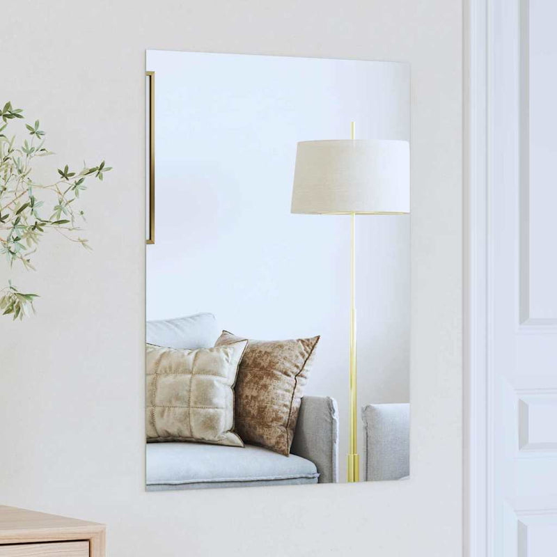 Afbeelding laden in galerijviewer, Vidaxl wandspiegel rechthoekig 70 x 50 cm gehard glas