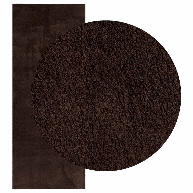 Afbeelding laden in galerijviewer, Vidaxl vloerkleden rechthoekig huarte bruin 200 x 80 cm polyester