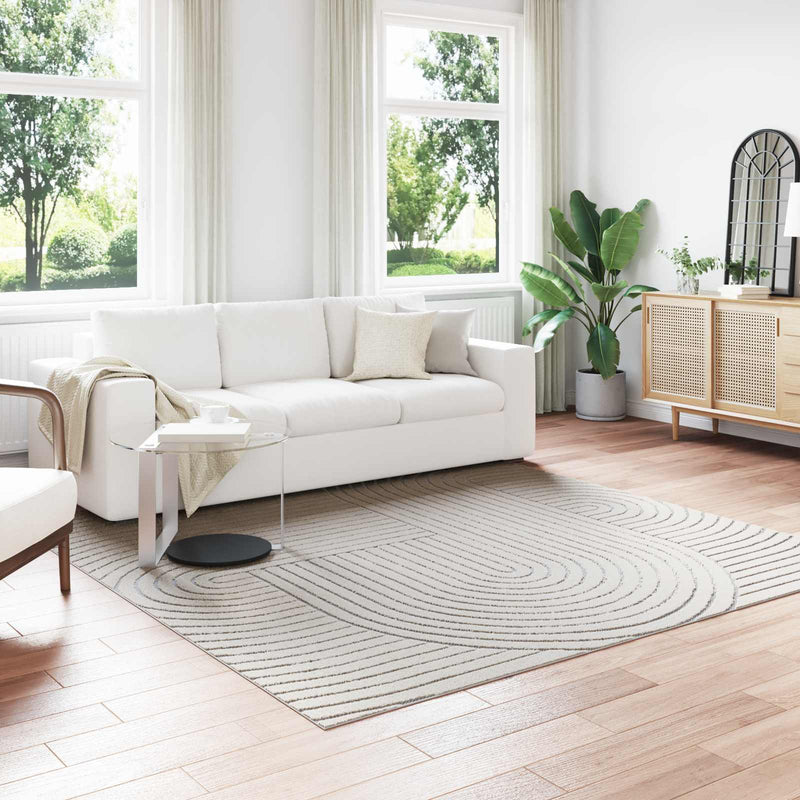 Afbeelding laden in galerijviewer, Vidaxl vloerkleden vierkant huarte crème 240 x 240 cm polyester