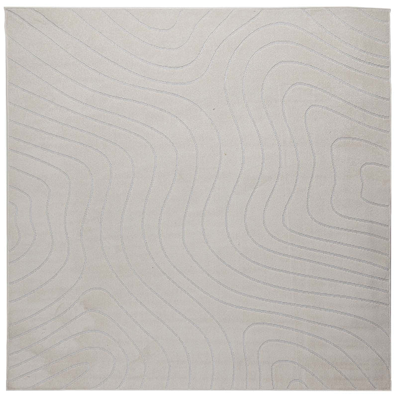 ギャラリービューアに画像をロードする, Vidaxl vloerkleden vierkant huarte crème 200 x 200 cm polyester