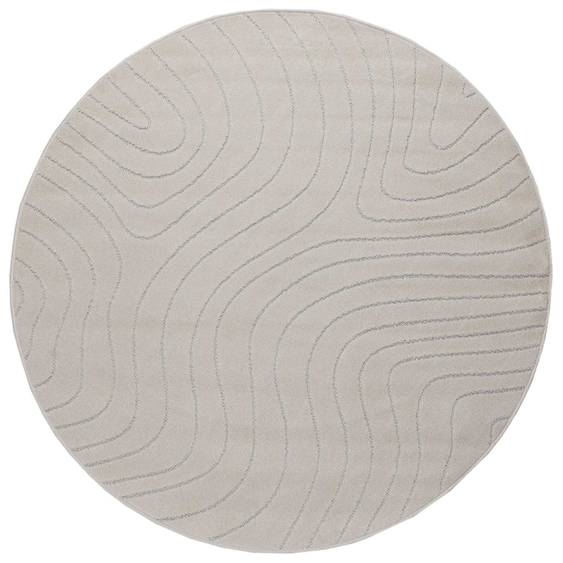 Afbeelding laden in galerijviewer, Vidaxl vloerkleden rond huarte crème ø 160 cm polyester