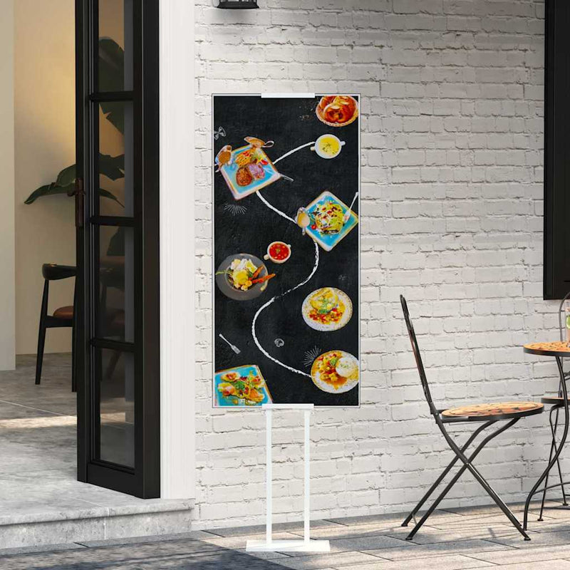 Afbeelding laden in galerijviewer, Vidaxl beurs displays 2 pcs wit 30 x 23,5 x 210 cm staal