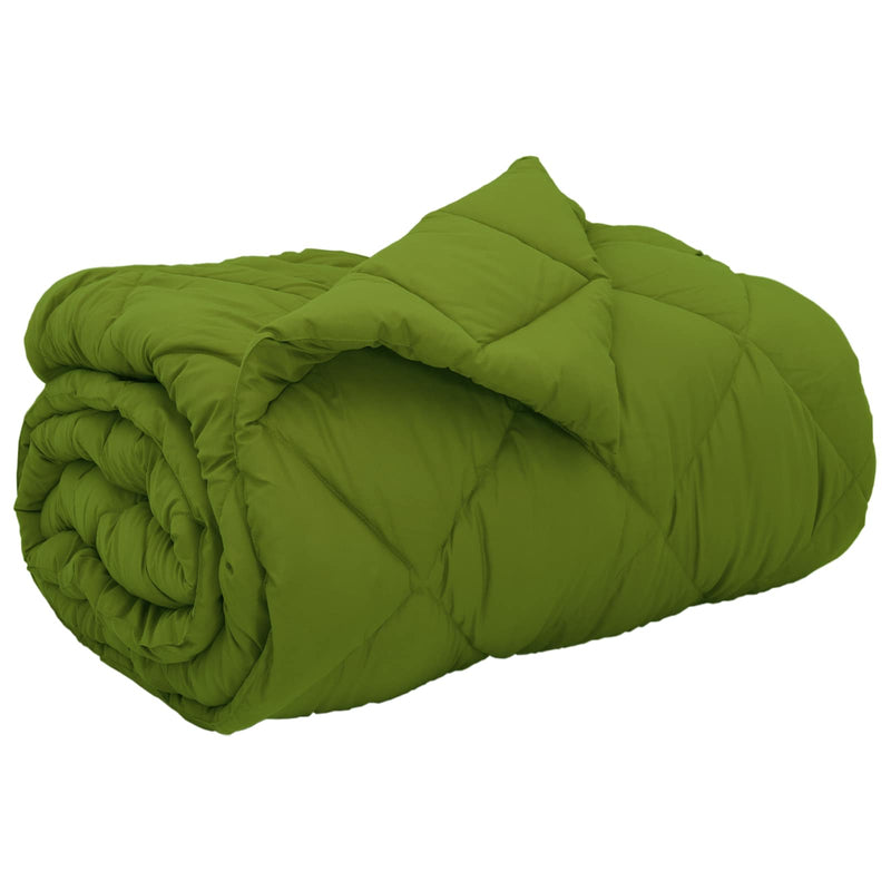Afbeelding laden in galerijviewer, Vidaxl winter dekbed groen 200 x 135 cm microfiber