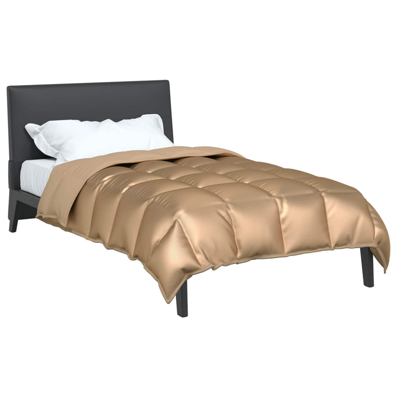 ギャラリービューアに画像をロードする, Vidaxl winter dekbed goud 200 x 140 cm satijn en microfiber