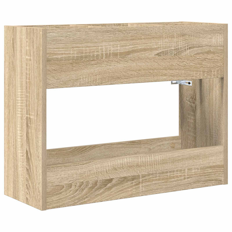 Afbeelding laden in galerijviewer, Vidaxl paraplu standaard sonoma eiken 65 x 24 x 50 cm bewerkt hout