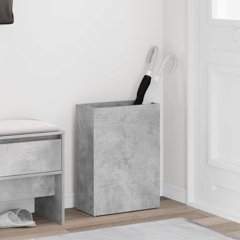 Afbeelding laden in galerijviewer, Vidaxl paraplu standaard beton grijs 40 x 20 x 55,5 cm bewerkt hout