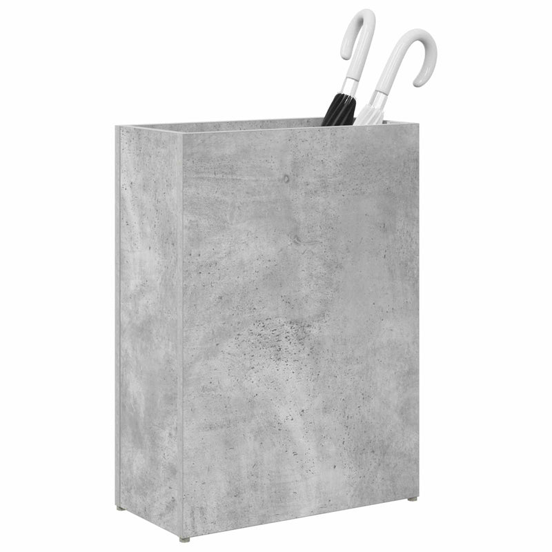 Afbeelding laden in galerijviewer, Vidaxl paraplu standaard beton grijs 40 x 20 x 55,5 cm bewerkt hout