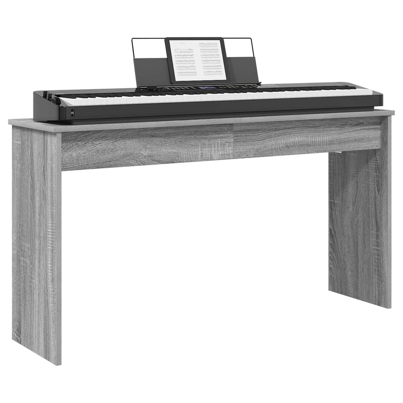 Chargez l'image dans la visionneuse de la galerie, Vidaxl keyboardstand grijs sonoma 120 x 32 x 64 cm bewerkt hout