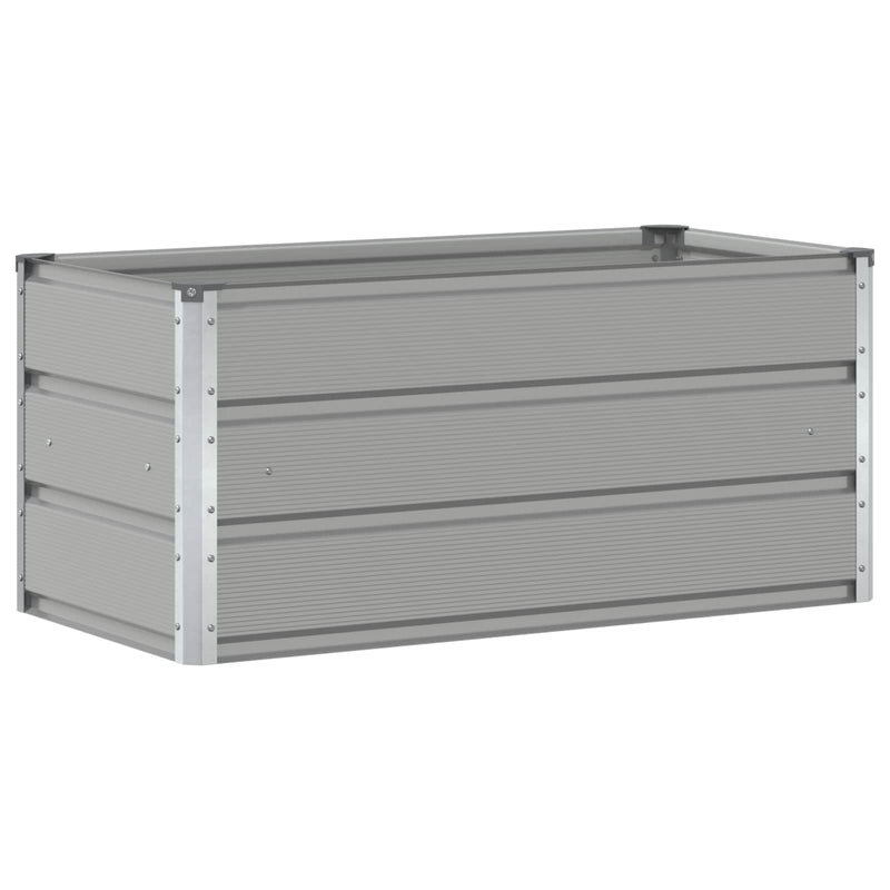 Afbeelding laden in galerijviewer, Vidaxl plantenbak lichtgrijs 100 x 50 x 45 cm gegalvaniseerd staal
