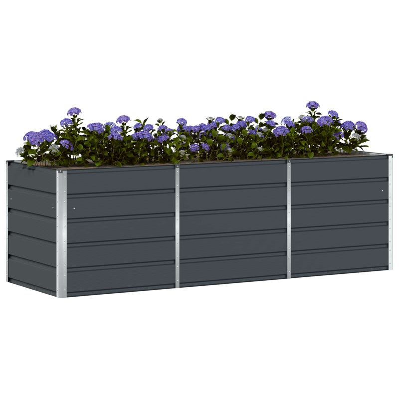 ギャラリービューアに画像をロードする, Vidaxl plantenbak antraciet 240 x 80 x 75 cm staal