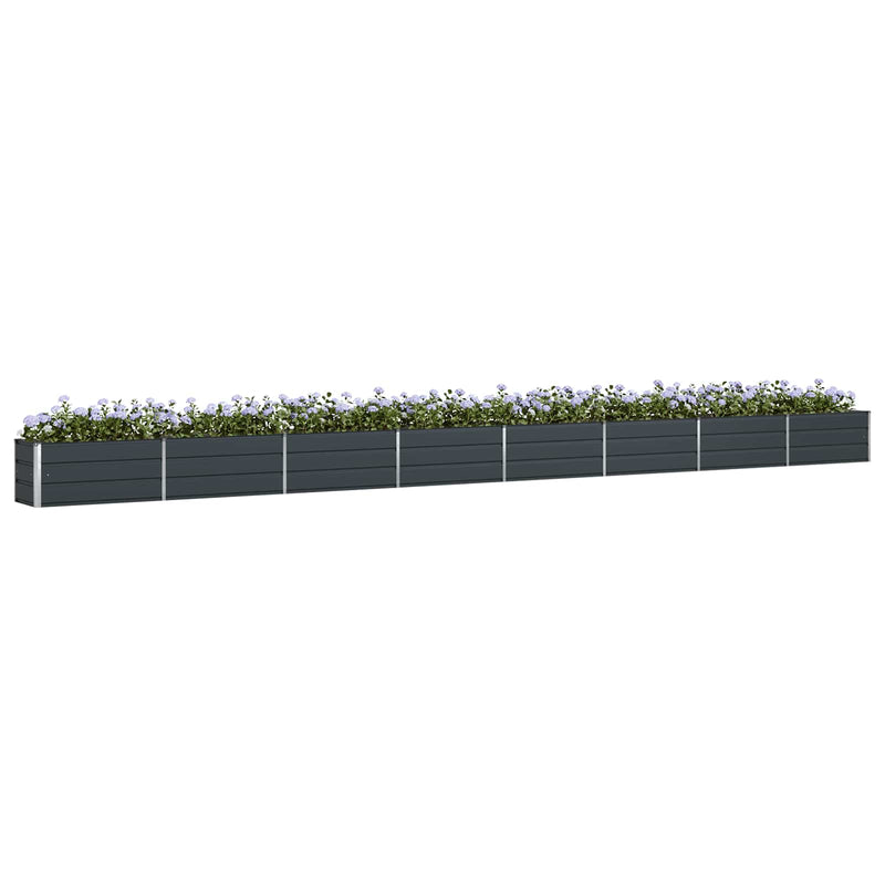 ギャラリービューアに画像をロードする, Vidaxl plantenbak antraciet 480 x 50 x 45 cm gegalvaniseerd staal