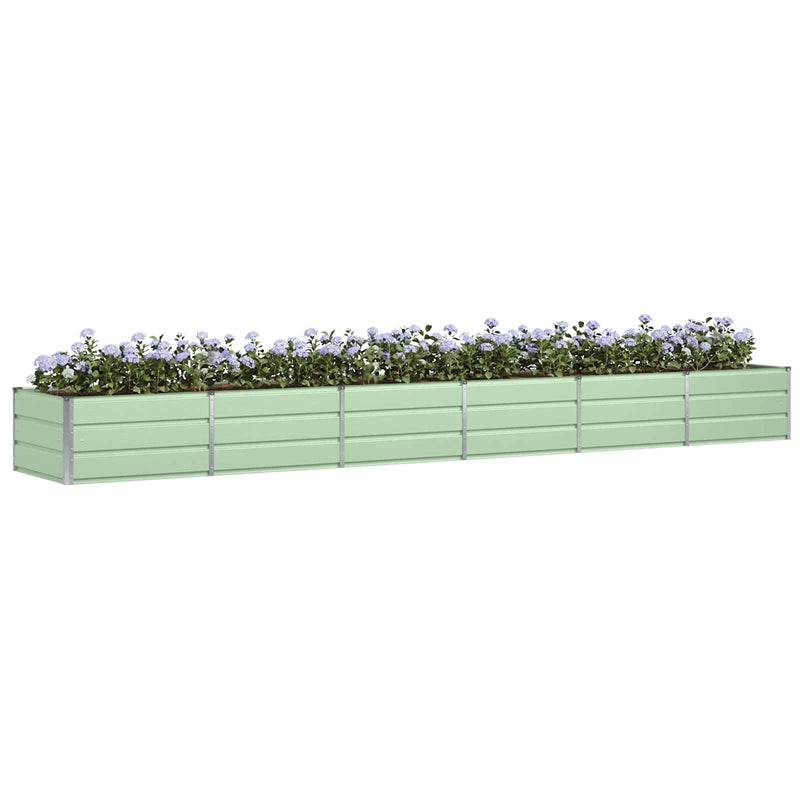 ギャラリービューアに画像をロードする, Vidaxl plantenbak groen 480 x 80 x 45 cm staal