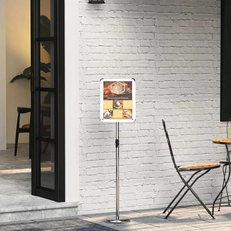 Chargez l'image dans la visionneuse de la galerie, Vidaxl beurs displays zilver 25 x 25 x 125 cm aluminium
