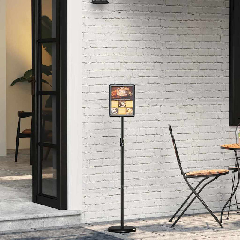 Afbeelding laden in galerijviewer, Vidaxl beurs displays zwart 25 x 25 x 125 cm aluminium