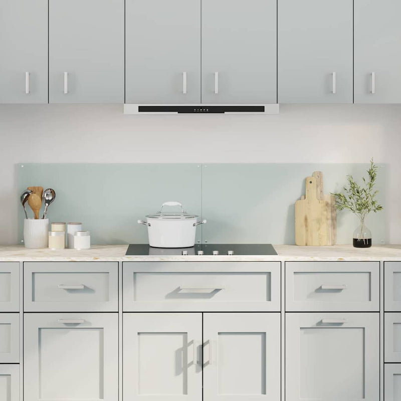 Afbeelding laden in galerijviewer, Vidaxl keuken spatscherm 2 pcs wit 90 x 40 cm gehard glas