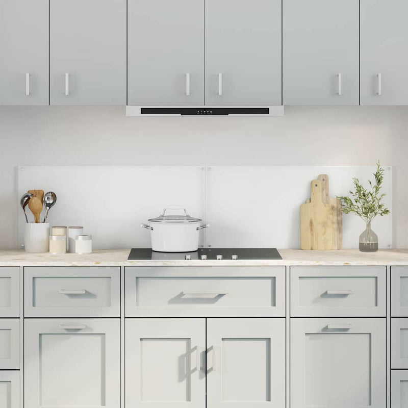 Afbeelding laden in galerijviewer, Vidaxl keuken spatscherm 2 pcs doorzichtig 90 x 40 cm gehard glas