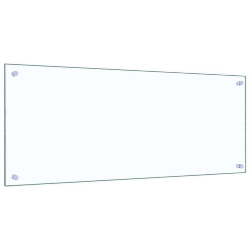 Afbeelding laden in galerijviewer, Vidaxl keuken spatscherm 2 pcs doorzichtig 100 x 40 cm gehard glas