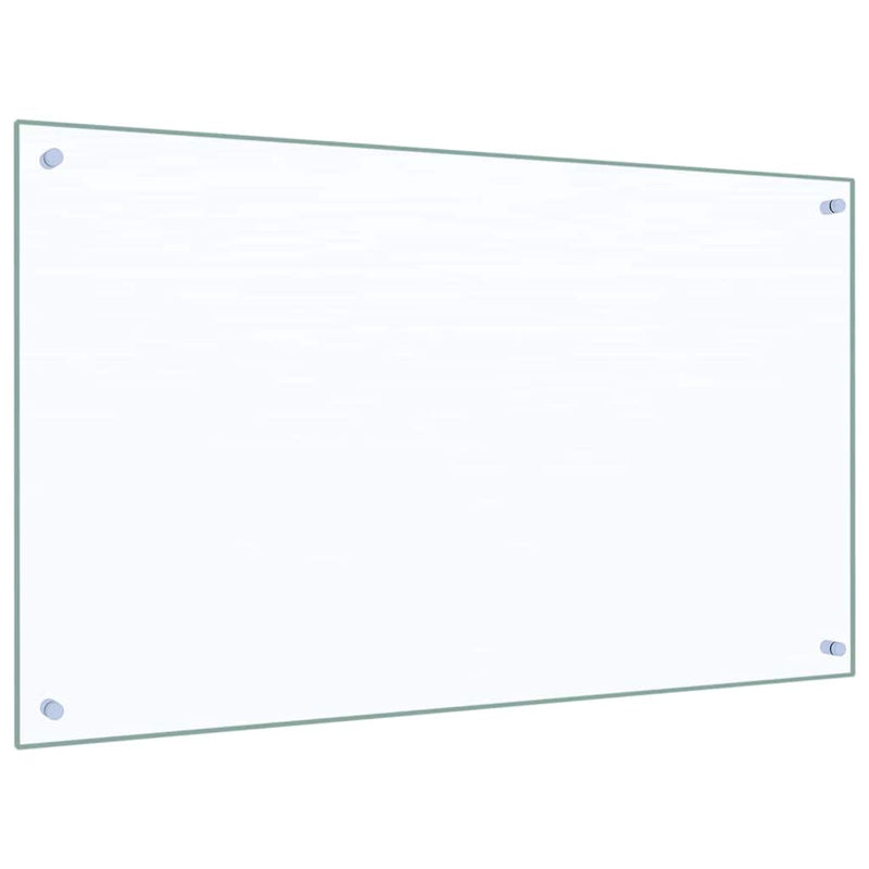 Afbeelding laden in galerijviewer, Vidaxl keuken spatscherm 2 pcs doorzichtig 100 x 60 cm gehard glas
